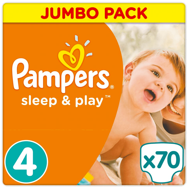 paczka pampersy pampers pomaranczowe