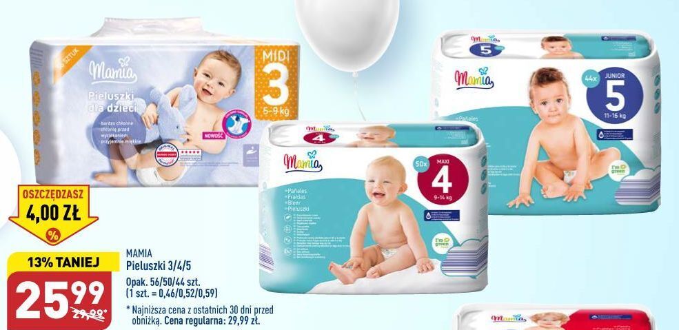 pampers 3 mała paczka