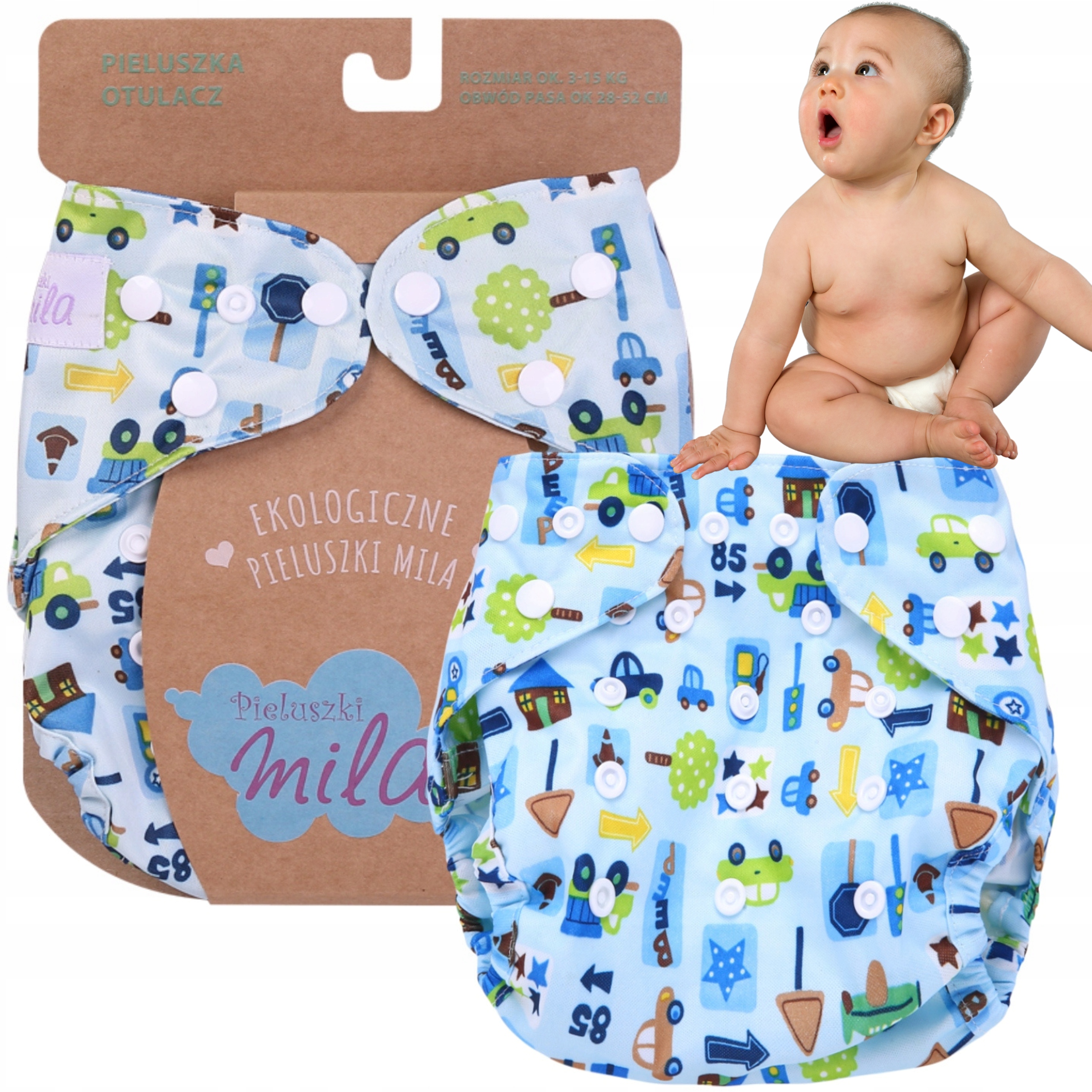 pampers pants niebieski pasek