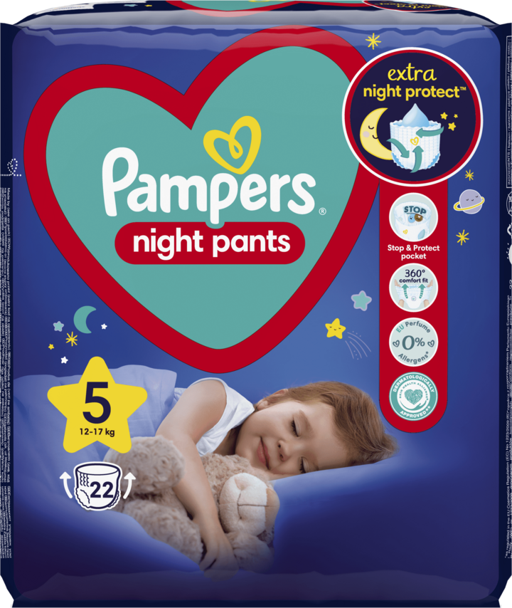 pampers slogan with a stork